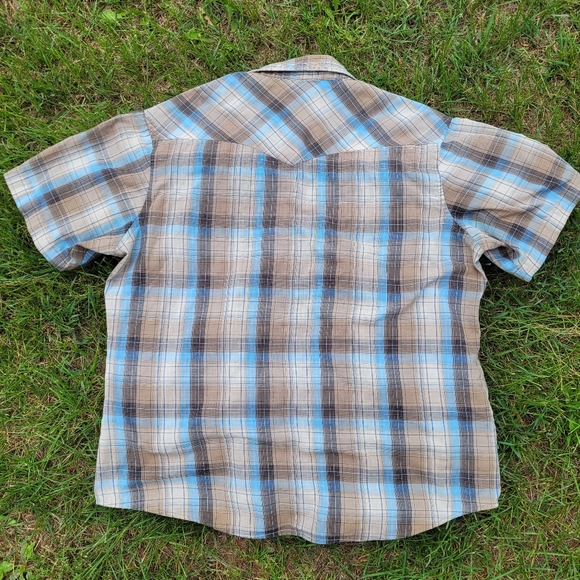 Mens plaid Wrangler western shirt Large - Picture 5 of 6